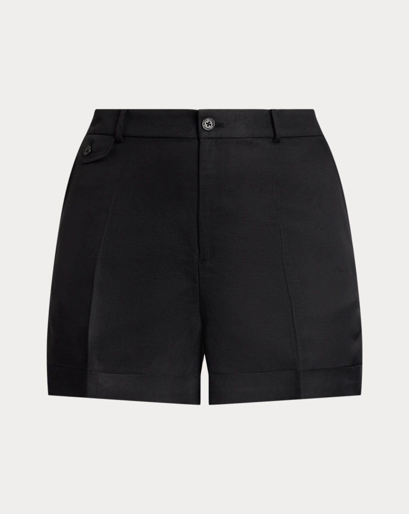 Polo Golf Ralph Lauren Pleated Linen-Blend Twill Short