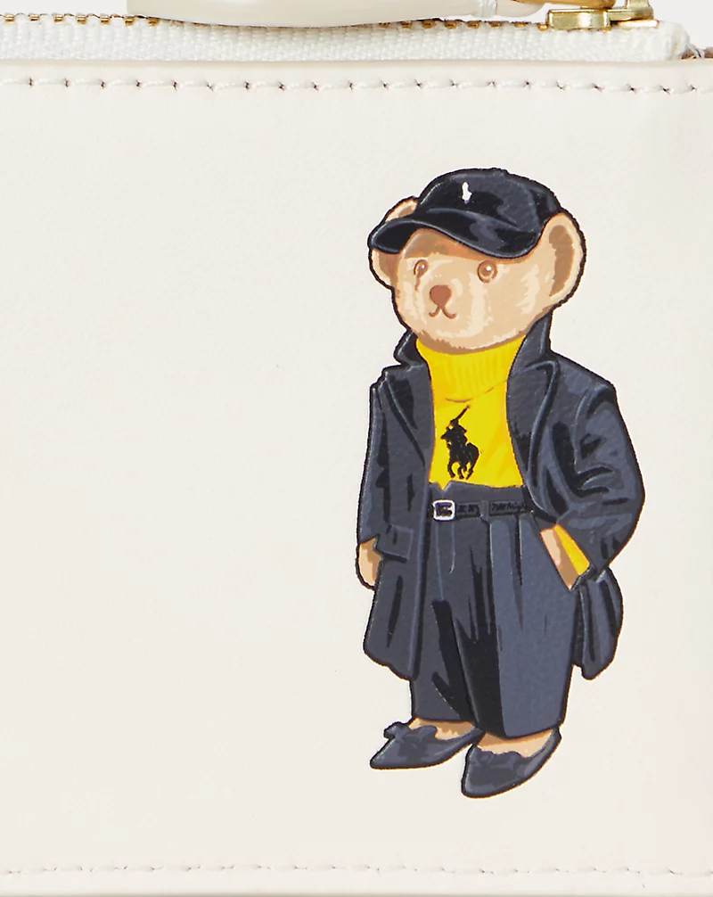 Polo Golf Ralph Lauren Polo Bear Leather Zip Card Case