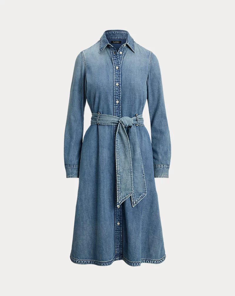 Polo Golf Ralph Lauren Belted Denim Shirtdress