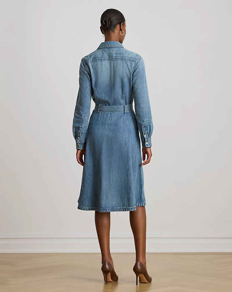 Polo Golf Ralph Lauren Belted Denim Shirtdress