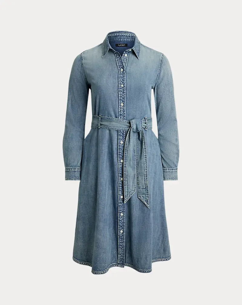 Polo Golf Ralph Lauren Belted Denim Shirtdress