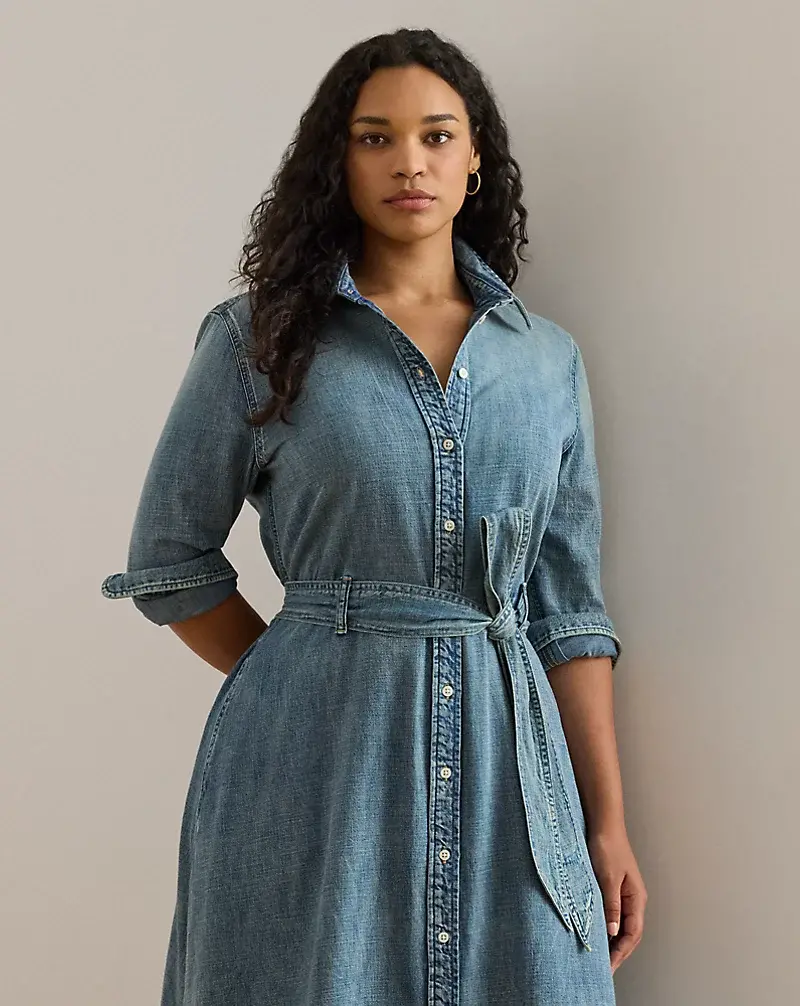 Polo Golf Ralph Lauren Belted Denim Shirtdress