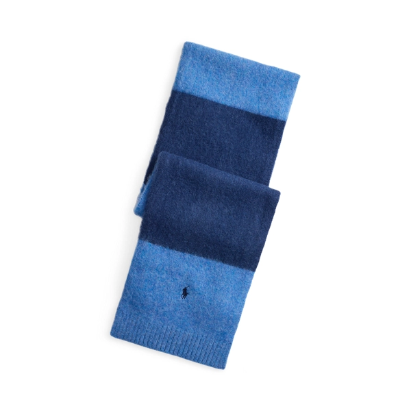 polo golf ralph lauren Brushed Wool Striped Scarf