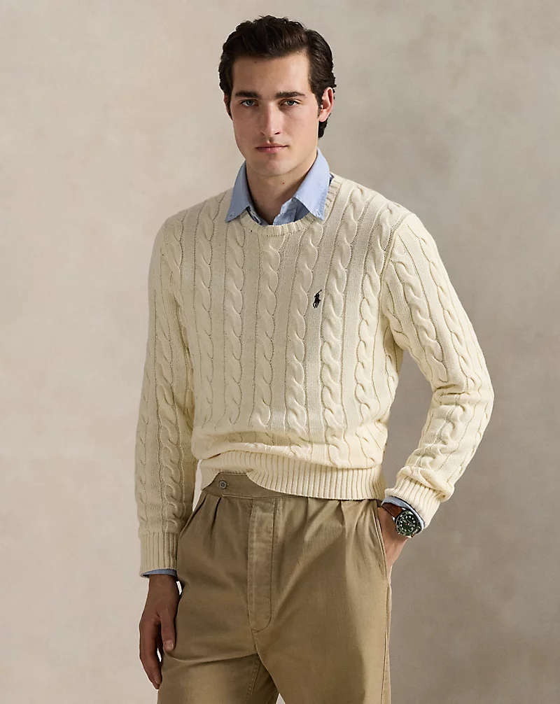 polo golf ralph lauren Cable-Knit Cotton Sweater