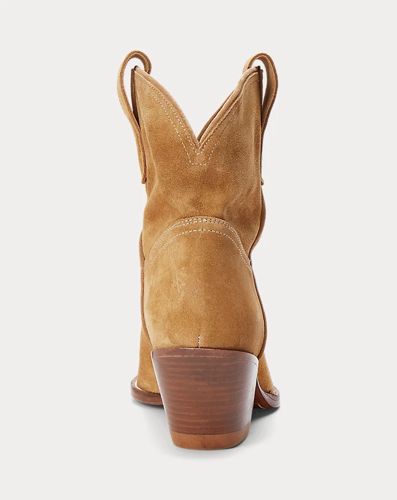 Polo Golf Ralph Lauren Calfskin Suede Western Boot