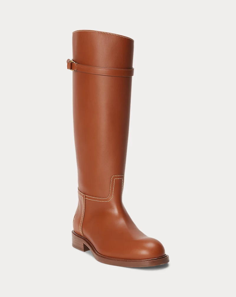 Polo Golf Ralph Lauren Calfskin Tall Riding Boot