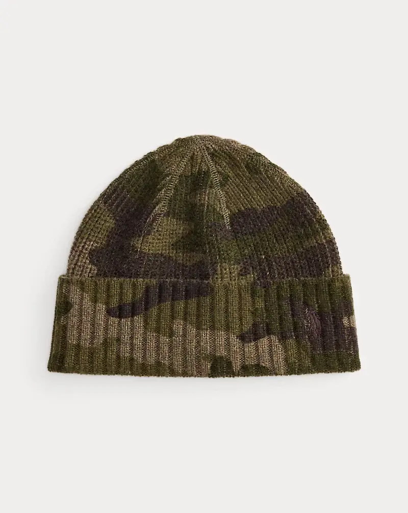 polo golf ralph lauren Camo Wool-Blend Beanie
