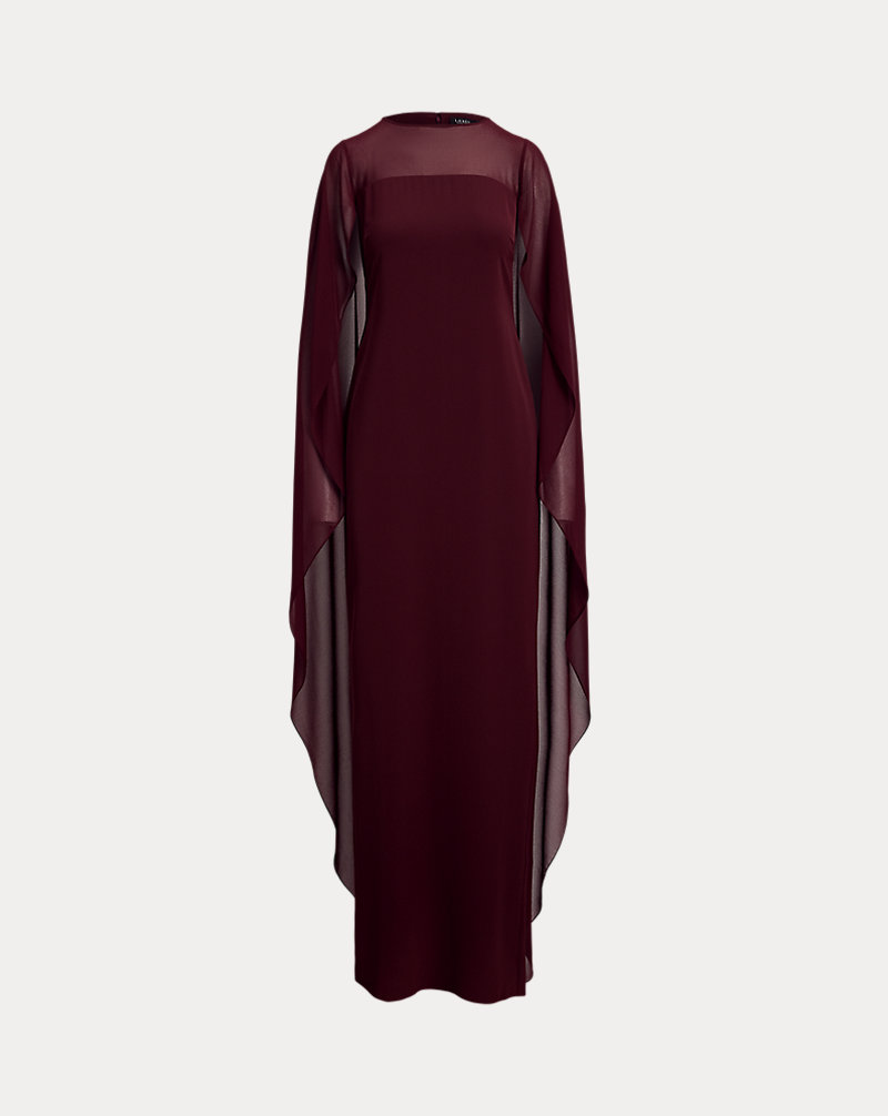 Polo Golf Ralph Lauren Cape Georgette Gown