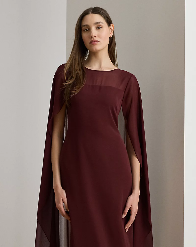 Polo Golf Ralph Lauren Cape Georgette Gown