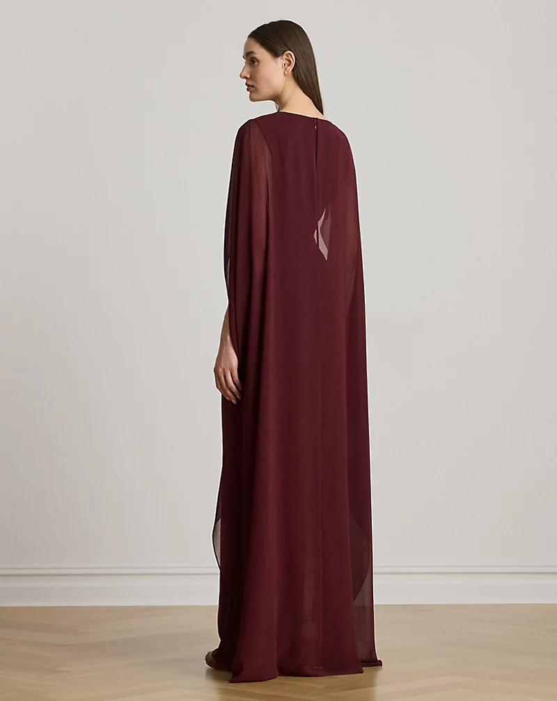 Polo Golf Ralph Lauren Cape Georgette Gown
