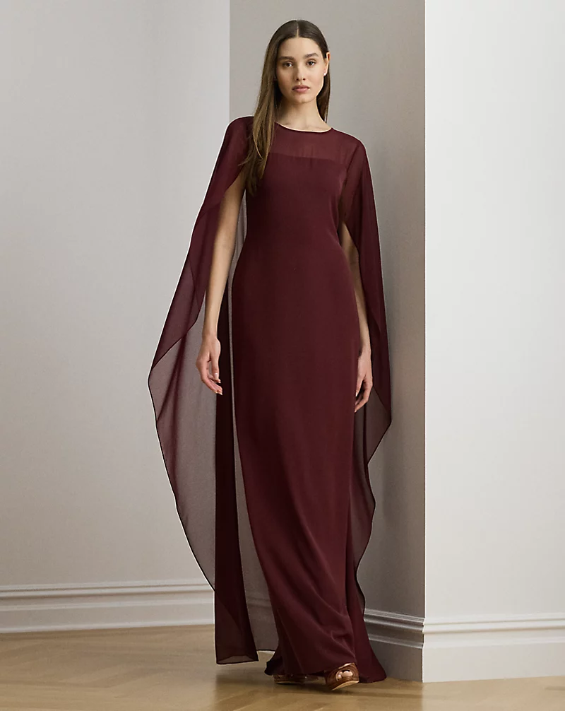 polo golf ralph lauren Cape Georgette Gown