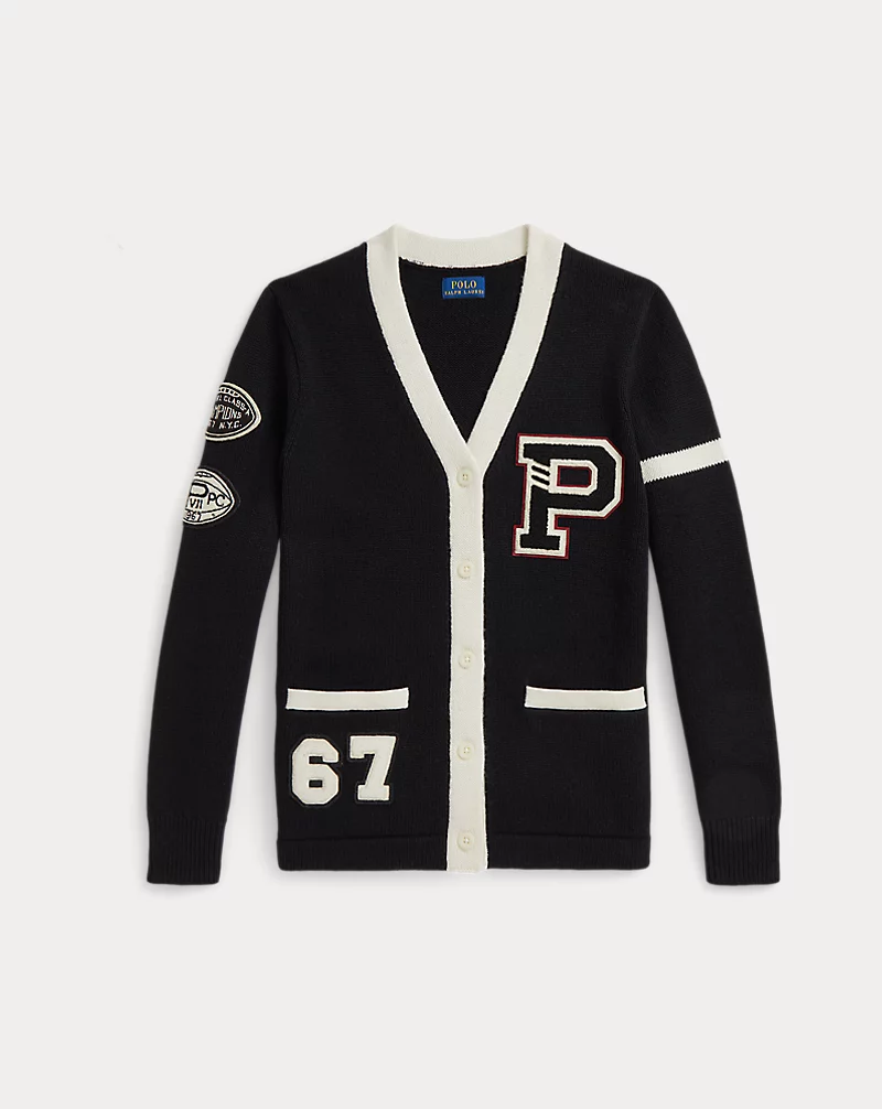 Polo Golf Ralph Lauren Cotton-Wool Letter Cardigan