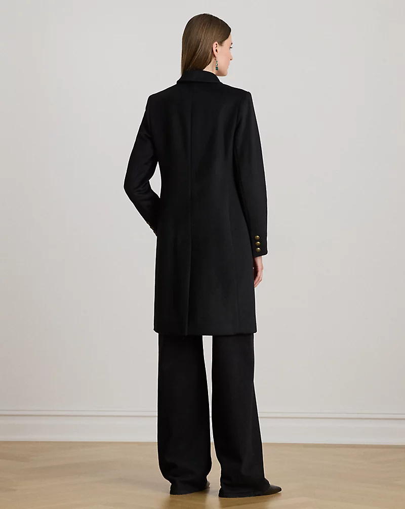 Polo Golf Ralph Lauren Crest-Patch Wool-Blend Coat