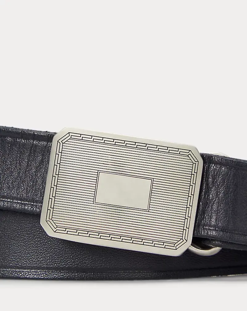 Polo Golf Ralph Lauren Engine-Turned Leather Belt