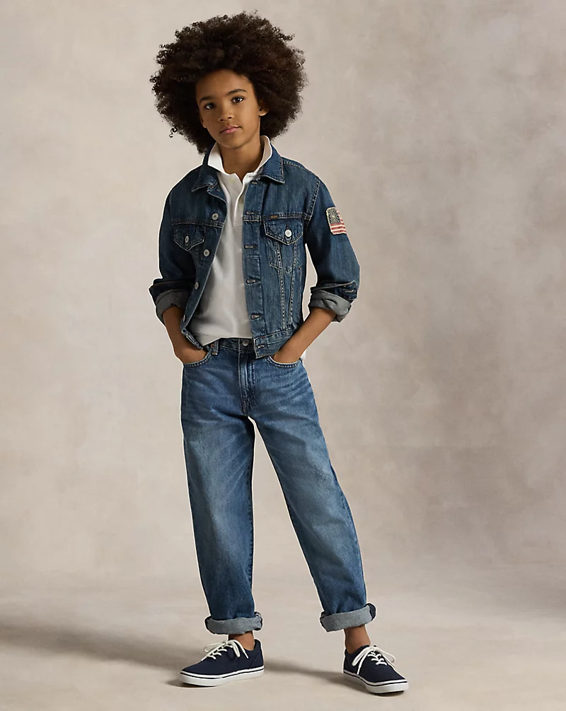 Polo Golf Ralph Lauren Flag Denim Trucker Jacket