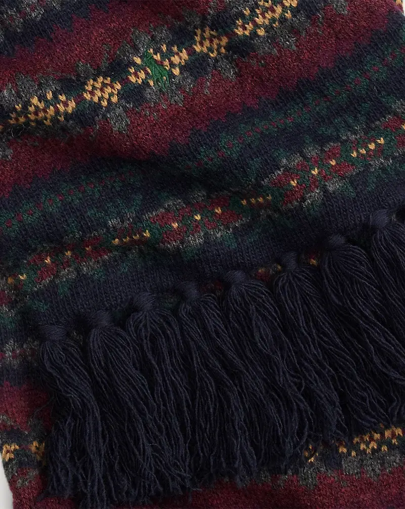 Polo Golf Ralph Lauren Fringe Fair Isle Scarf