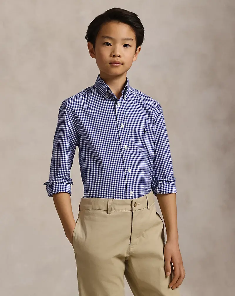 polo golf ralph lauren Gingham Cotton Poplin Shirt