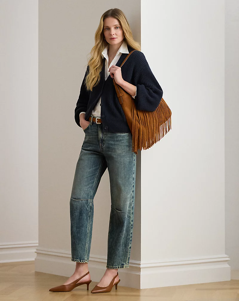 polo golf ralph lauren High-Rise Barrel Jean