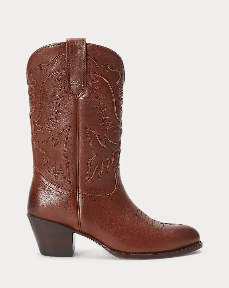 polo golf ralph lauren Leather Cowboy Boot