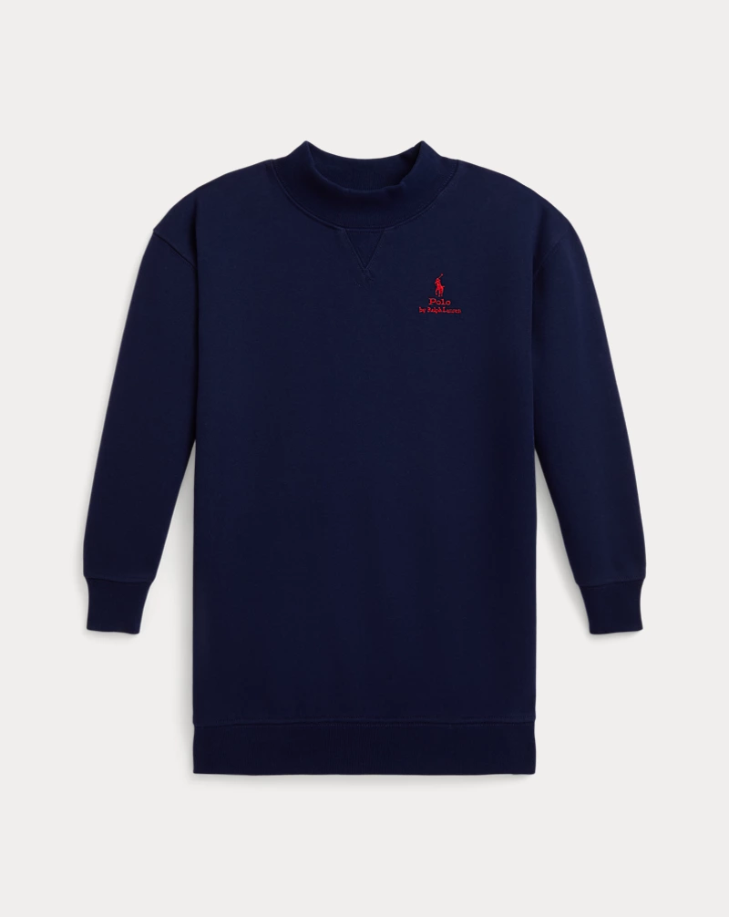 polo golf ralph lauren Logo Fleece Mockneck Dress