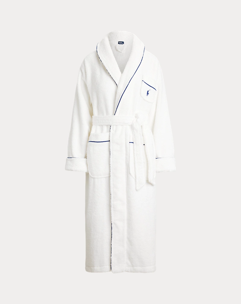 Polo Golf Ralph Lauren Logo Shawl-Collar Bath Robe