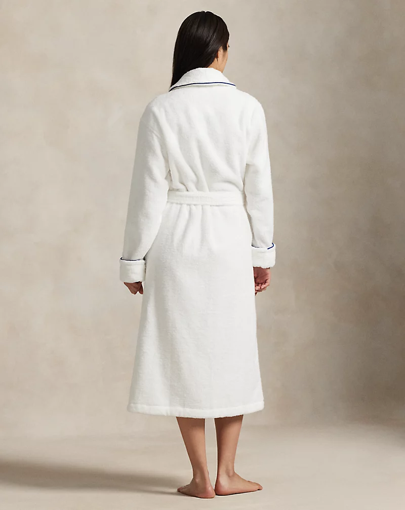 Polo Golf Ralph Lauren Logo Shawl-Collar Bath Robe