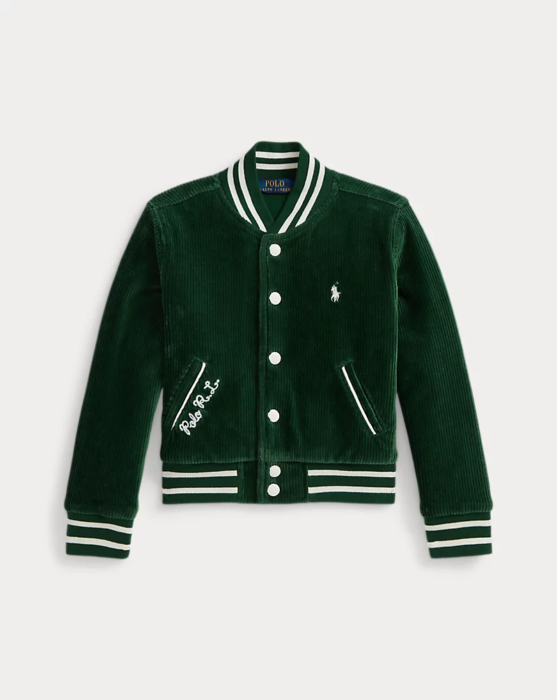 Polo Golf Ralph Lauren Logo Velour Baseball Jacket