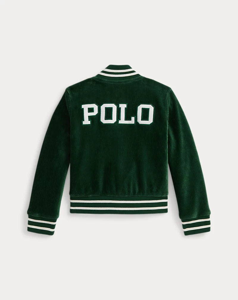 Polo Golf Ralph Lauren Logo Velour Baseball Jacket