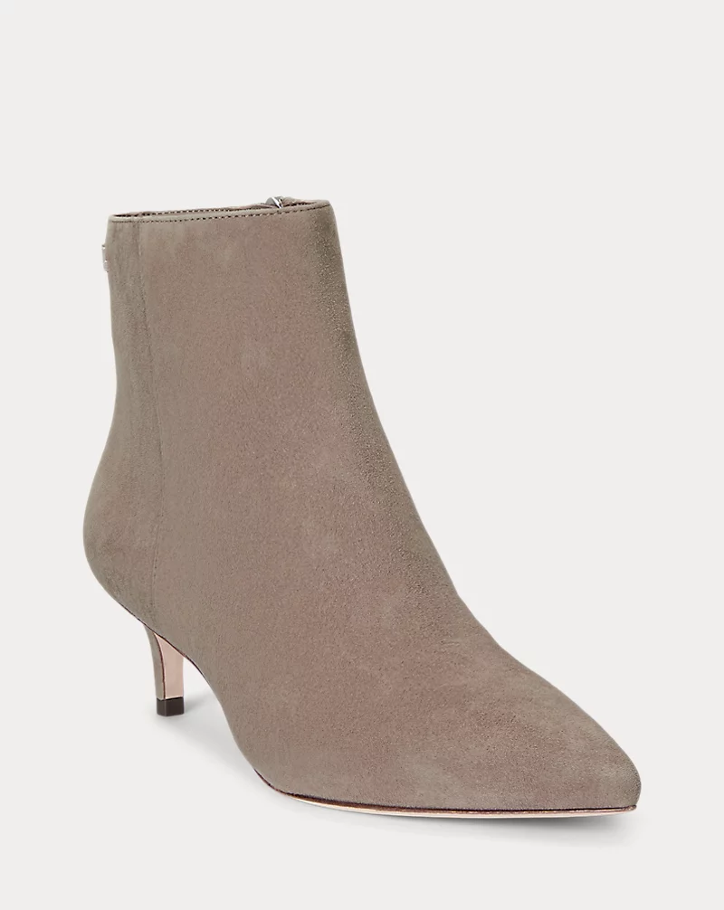 Polo Golf Ralph Lauren McKay Suede Bootie Heel