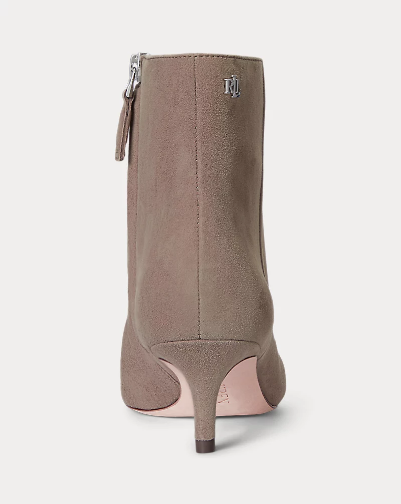 Polo Golf Ralph Lauren McKay Suede Bootie Heel