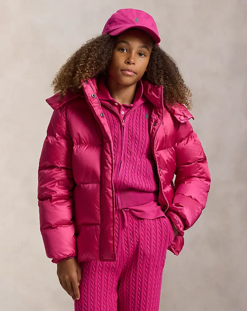 polo golf ralph lauren Metallic Down Hooded Jacket