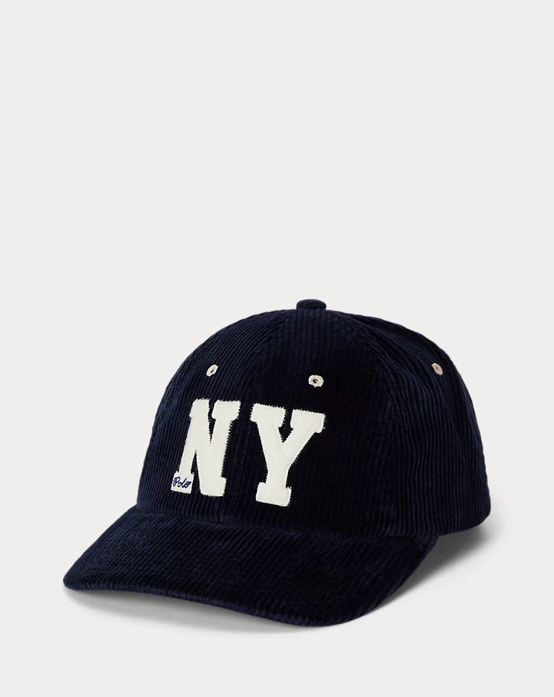 polo golf ralph lauren NY Patch Corduroy Ball Cap