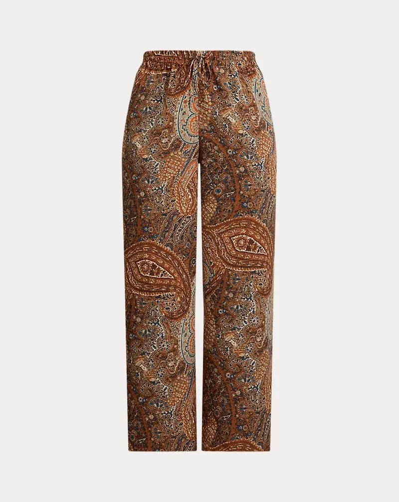 Polo Golf Ralph Lauren Paisley Crepe Wide-Leg Pant