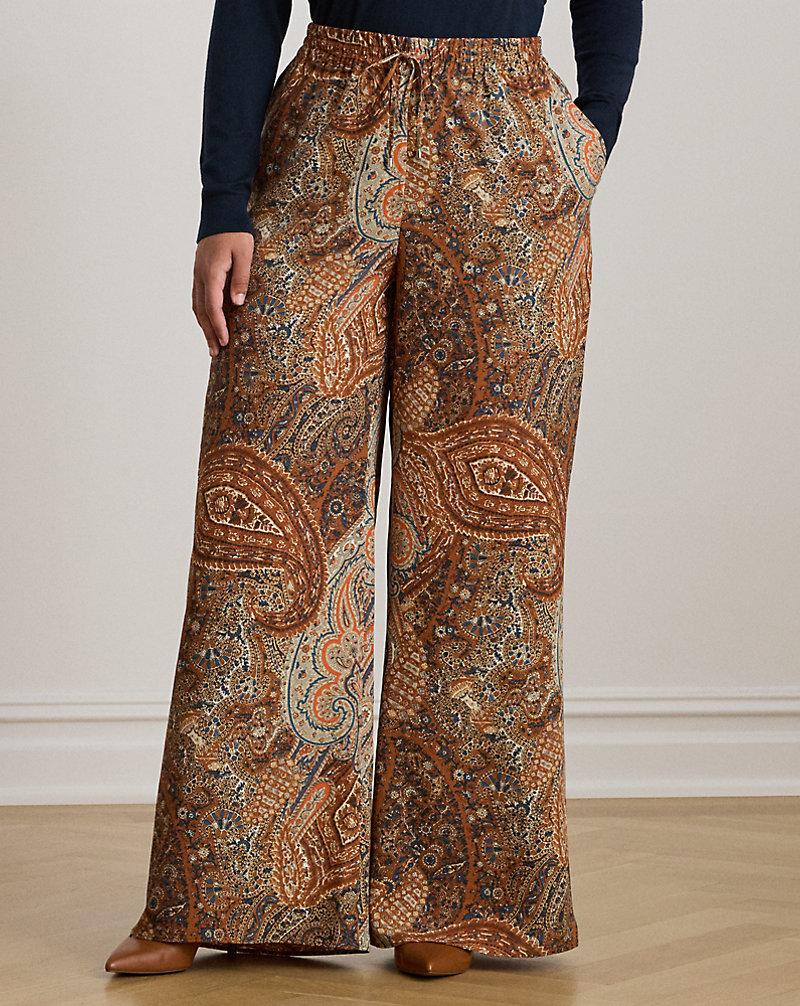 Polo Golf Ralph Lauren Paisley Crepe Wide-Leg Pant