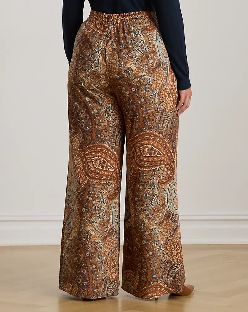 Polo Golf Ralph Lauren Paisley Crepe Wide-Leg Pant