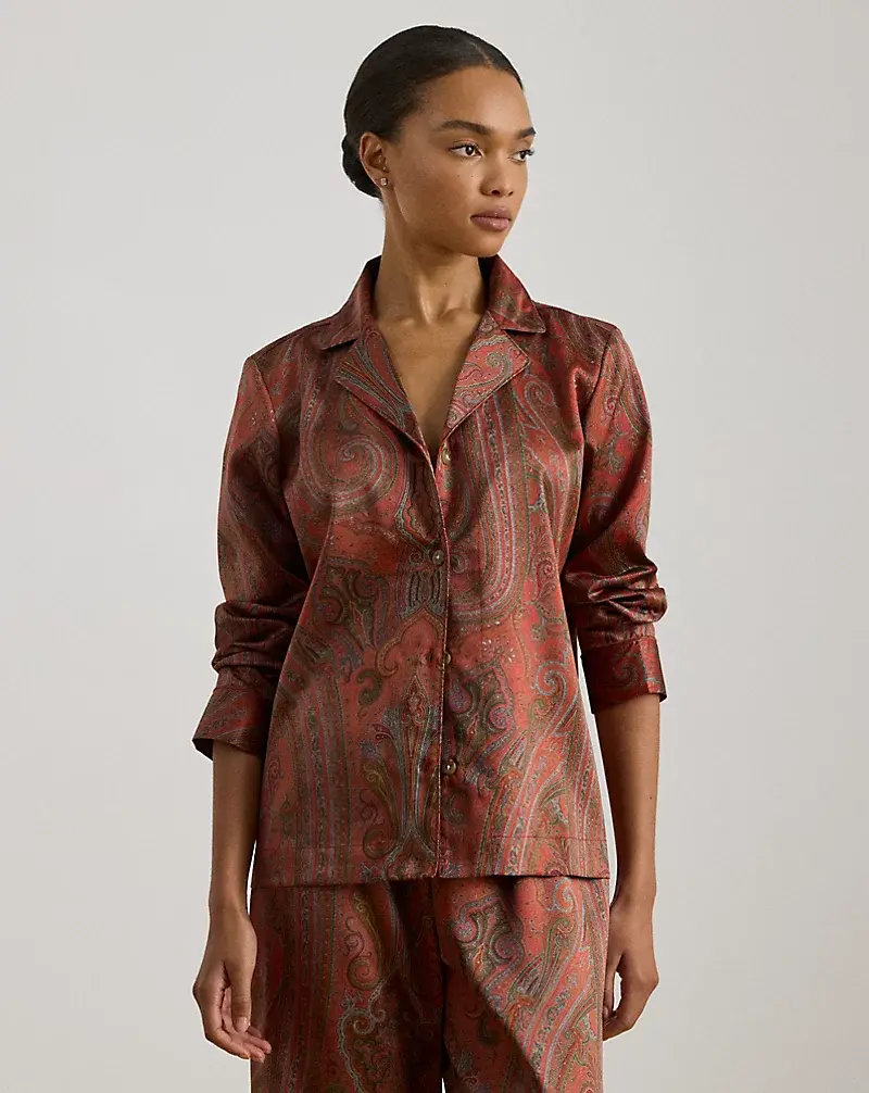 Polo Golf Ralph Lauren Paisley Satin Sleep Set