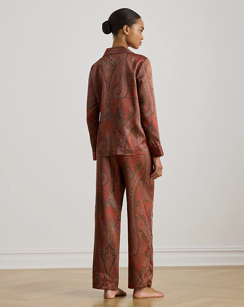 Polo Golf Ralph Lauren Paisley Satin Sleep Set