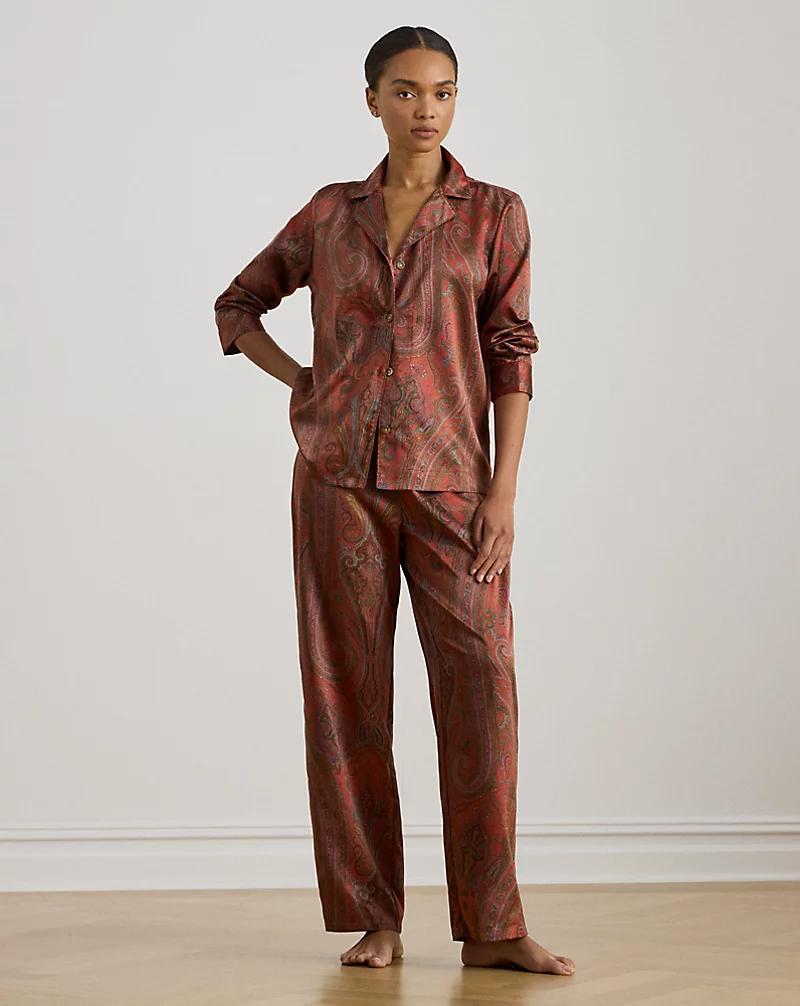 polo golf ralph lauren Paisley Satin Sleep Set