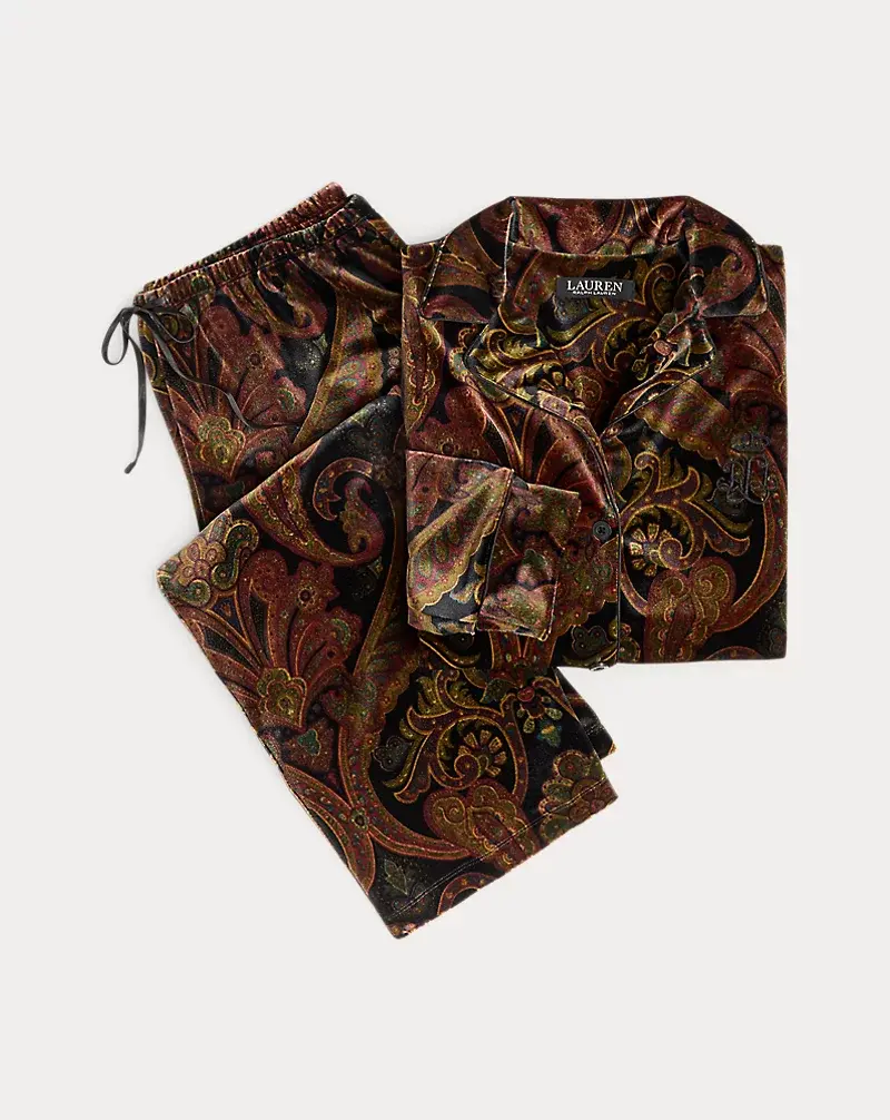 Polo Golf Ralph Lauren Paisley Velvet Sleep Set