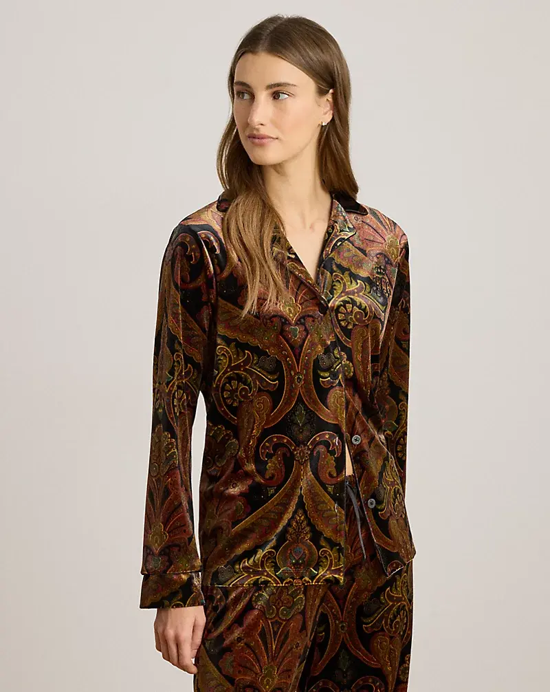 Polo Golf Ralph Lauren Paisley Velvet Sleep Set