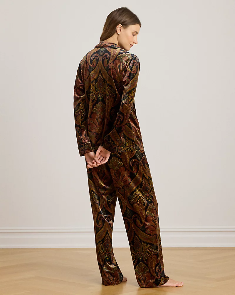 Polo Golf Ralph Lauren Paisley Velvet Sleep Set