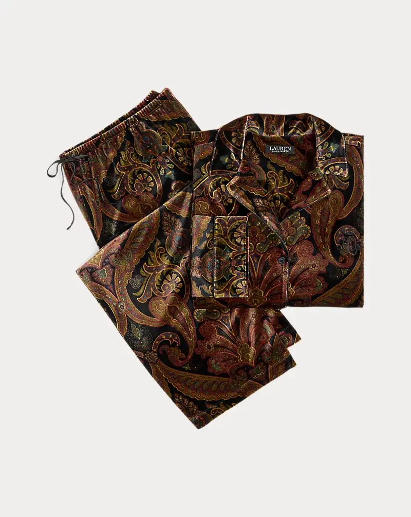 Polo Golf Ralph Lauren Paisley Velvet Sleep Set