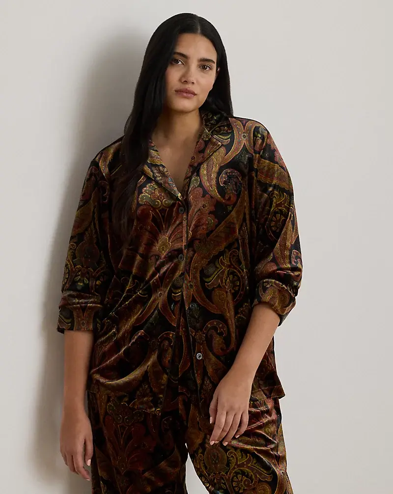 Polo Golf Ralph Lauren Paisley Velvet Sleep Set