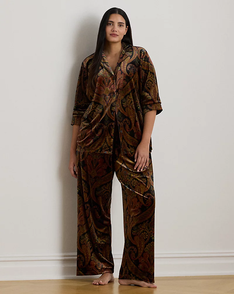 polo golf ralph lauren Paisley Velvet Sleep Set