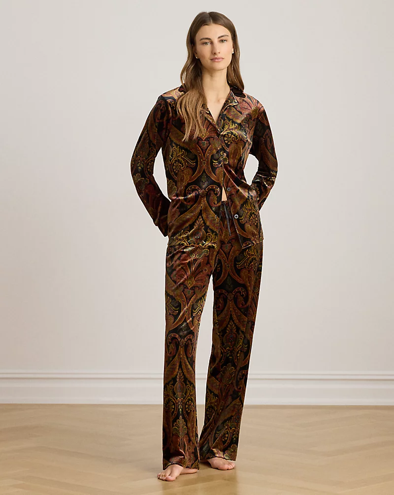 polo golf ralph lauren Paisley Velvet Sleep Set