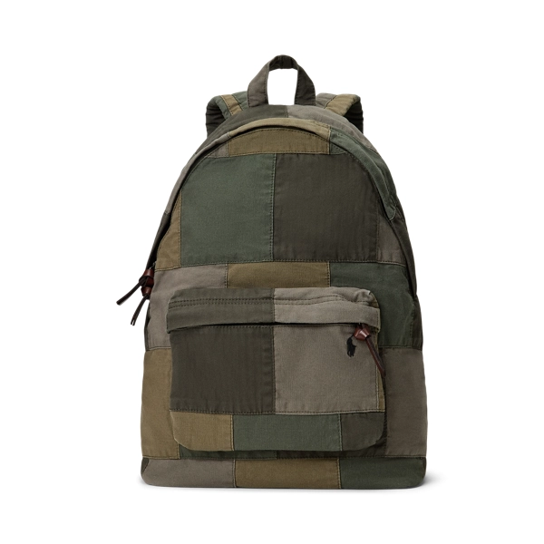 polo golf ralph lauren Patchwork Canvas Backpack