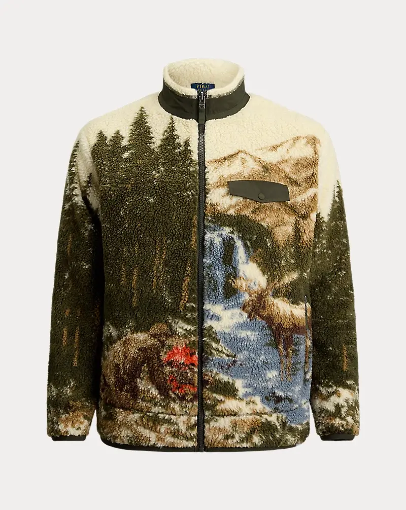 Polo Golf Ralph Lauren Pile Fleece Graphic Jacket