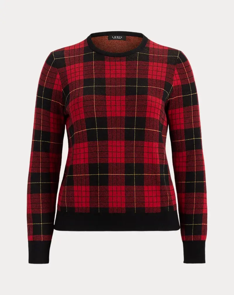 Polo Golf Ralph Lauren Plaid Cotton-Blend Sweater