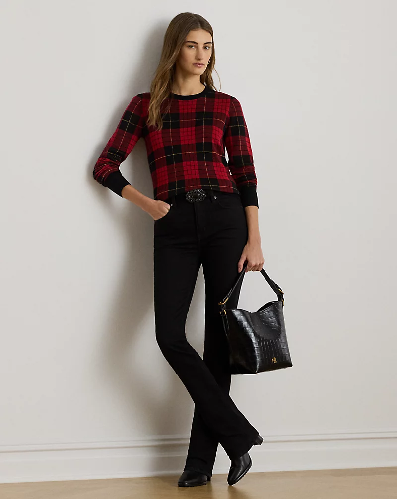 Polo Golf Ralph Lauren Plaid Cotton-Blend Sweater