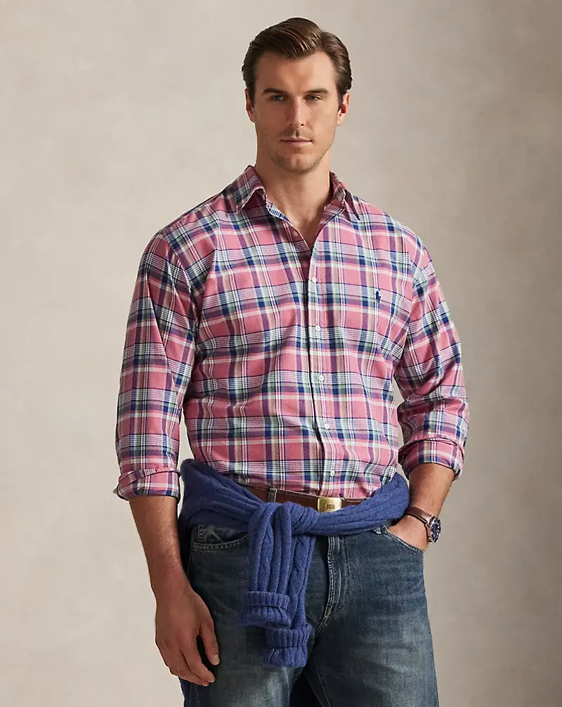 polo golf ralph lauren Plaid Oxford Shirt